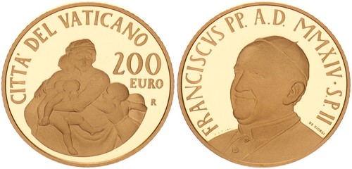 Vaticano 200 euro - euro, oro
